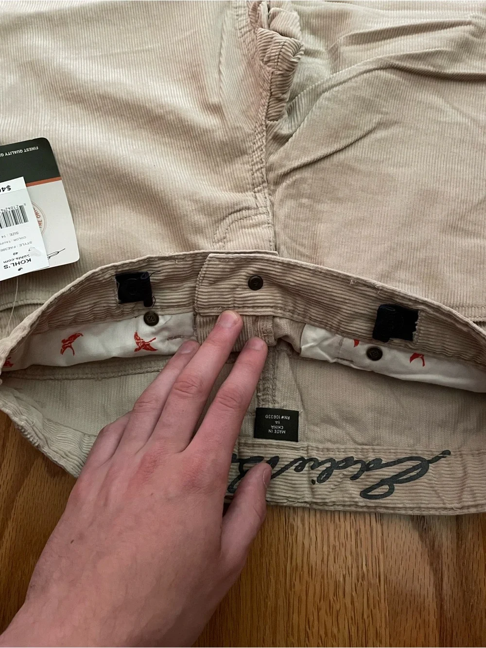 Eddie Bauer Boys Size 14 Corduroy Pants